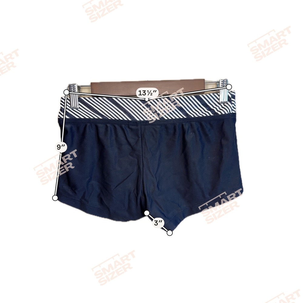 Nike Womens Swim Shorts Black Striped Waistband Boy Shorts NESSA403 Size M - Picture 7 of 14